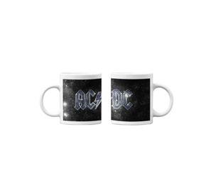 Tazones tazas blancas AC DC Bandas de Rock