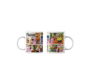 Tazones tazas blancas Cartoon Network Coraje Perro Valiente