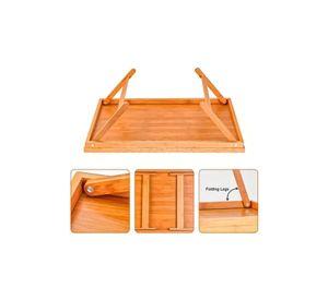 Bandeja Desayuno Cama Plegable Madera Natural Multifuncional