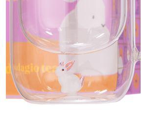 Taza Doble Vidrio Rabbit 250 ml