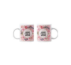 Taza Mágica Día de la Madre Floral Feliz Día Mamá