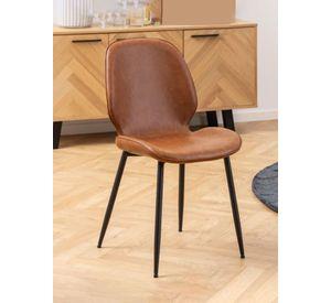 Silla de Comedor Lotta Café Set De 2 Unidades
