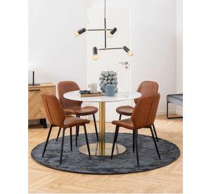 Silla de Comedor Lotta Café Set De 2 Unidades