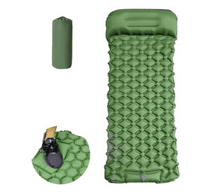 Inflable Colchoneta Camping Individual Con Bomba De Pie