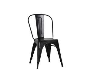 Silla de Metal Tolix Empoli Negra Estilo Industrial