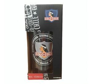 MUG TERMICO LOGO PLATEADO COLO COLO