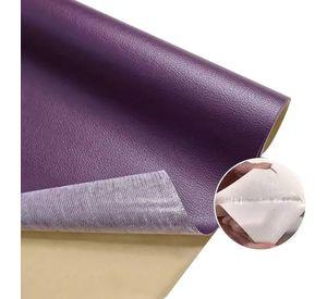 Parche Adhesivo Cuero 30x20 Sofás Reparación Morado