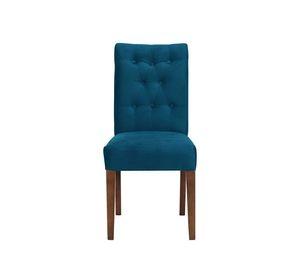 Silla Oviedo Tela Velvet Azul Petroleo