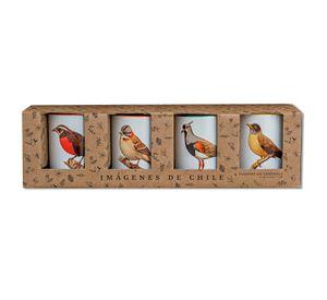 Set De 4 Tazones De Pájaros N°1