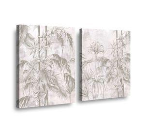 Canvas duo Verde mural 70x50cm.