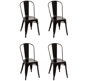 Pack 4 Sillas Tolix Color Negro