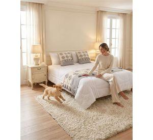 Piecera De Cama Boho Con Dos Fundas Cojin Bordado PF3