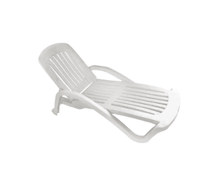 REPOSERA BLANCA  193 x 71 x 45 CM- IBIZA  - WENCO