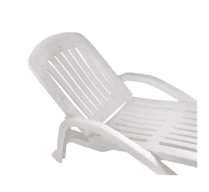 REPOSERA BLANCA  193 x 71 x 45 CM- IBIZA  - WENCO