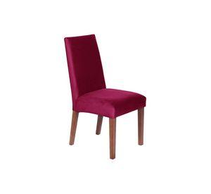 Silla Cadiz  Tela Velvet Burdeo