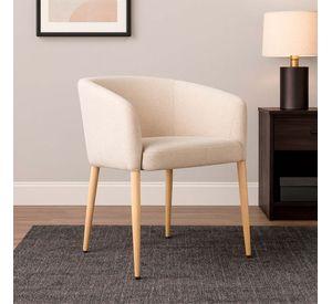 Silla Thomas Tela Beige Patas en Madera