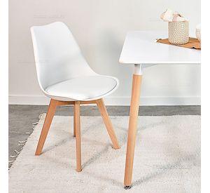 Silla Tulip Blanca para Interior