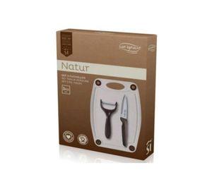 SET 3 PIEZAS CUCHILLO (CUCHILLO-PELADOR-TABLA)