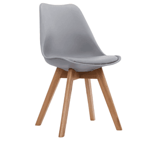 Silla Eames Acolchada Gris