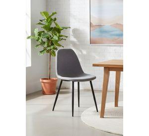 Silla De Comedor Legga Gris Set De 2 Unidades
