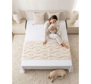 Piecera De Cama Boho Con Dos Fundas Cojin Bordado PF10