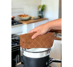 Paño aislante De Luxe para cocina / asado 100% Cuero 20x20cms