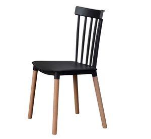 Pack 6 Sillas Windsor para Comedor o Terraza Negras