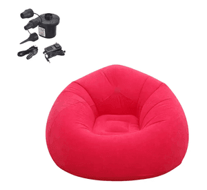 Sillón Inflable 110x110x85 Cm + Inflador Electrico Portatil