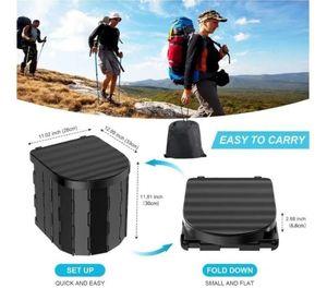Inodoro Portátil Y Plegable Multiuso Para Camping Negro
