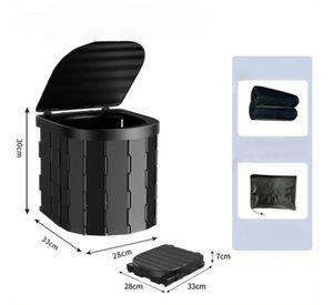 Inodoro Portátil Y Plegable Multiuso Para Camping Negro