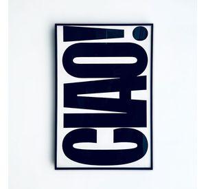 Cuadro Mural Vidrio Frase CIAO