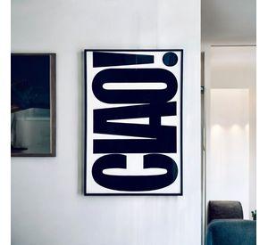 Cuadro Mural Vidrio Frase CIAO