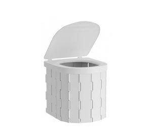 Inodoro Portátil Y Plegable Multiuso Para Camping Gris