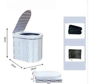 Inodoro Portátil Y Plegable Multiuso Para Camping Gris
