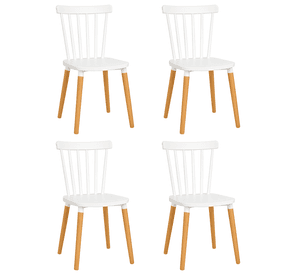Pack 4 Sillas Windsor para Comedor o Terraza Blancas