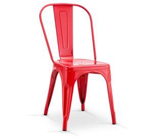 Silla Metal Tolix Rojo