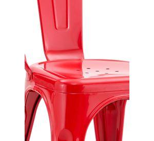 Silla Metal Tolix Rojo