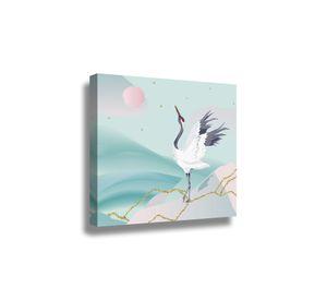 Canvas Acuarela Swan - 60x60 cm