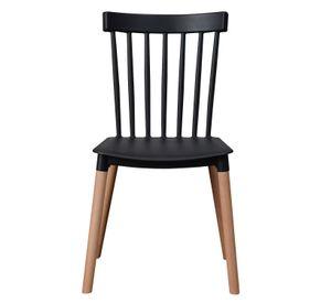 Silla Windsor para Comedor o Terraza Negra