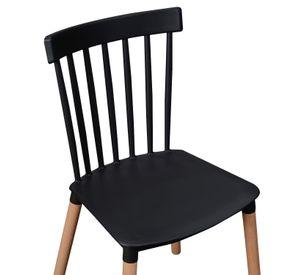 Silla Windsor para Comedor o Terraza Negra