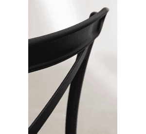 Pack 4 Sillas Crossback Negra Apilable