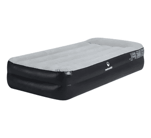 Colchon Inflable Electrico 1 Plaza Con Bomba Electrica Gris