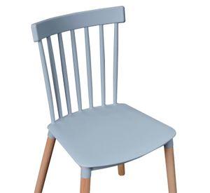 Pack 4 Sillas Windsor para Comedor o Terraza Gris