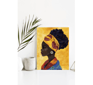 Cuadro Canvas Imagen Perfil Rostro en lienzo 85x55 cm
