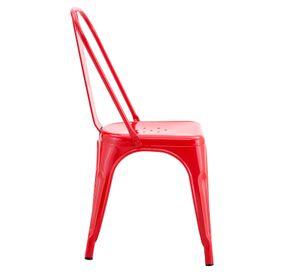 Pack De 4 Silla Metal Tolix Rojo