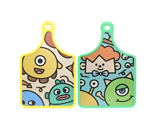 Tabla De Picar Infantil Monstruos 30x19cm
