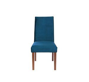 Silla Cadiz  Tela Velvet Azul Petroleo