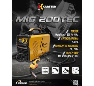SOLDADORA KRAFTER MIG 2OOTEC