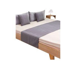 Set de Pieceras Plush + Fundas de Cojin 45×45 gris
