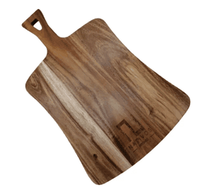 Tabla De Picar Rectangular Curva Con Mango Mcb001 Lisa Marrón